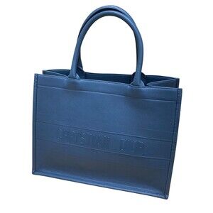 Christian Dior Book Tote Bag Blue